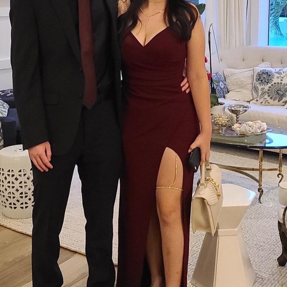 Long Maroon Dress